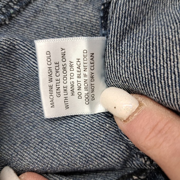 Generation K Denim Jean Y2K Raw Hem Mini Asymmetric Hem Skirt 10 - Picture 5 of 9